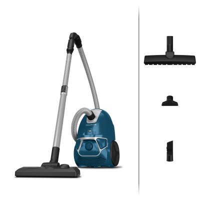 ROWENTA FC8245/09 Aspirateur avec Sac PowerGo, 750W, Capacit&eacute; de Poussi&egrave;re 3L, Suceur Plat Int&eacute;gr&eacute;, Bleu