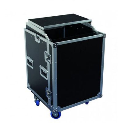 POWER ACOUSTICS Fcp 12 U Ds - Flight Case 12 U+Plan inclin&eacute;+Plateau