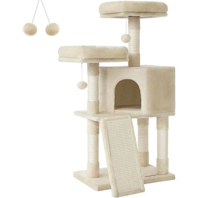 FEANDREA  Arbre &agrave; chat avec griffoir, Beige
