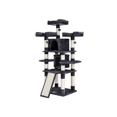 FEANDREA  Arbre &agrave; Chat, Tour de Jeux 170 cm, Gris Anthracite PCT18GYZ