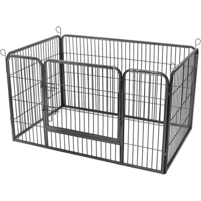 Feandrea Parc pour chiens avec porte, Gris
