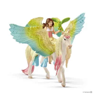 SCHLEICH F&eacute;e surah avec un p&eacute;gase scintillant
