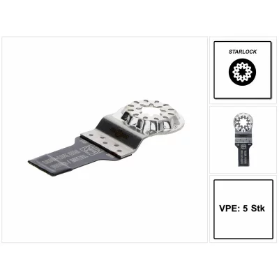 FEIN  - Lame de scie E-Cut Long-Life 20 mm x 34 mm, 5 pi&egrave;ces 63502183230 W744131