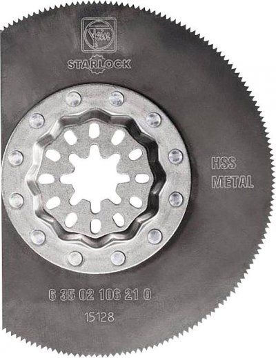 FEIN  Lame de scie m&eacute;tal segment HSS Starlock  - &Oslash;85 - 63502106210