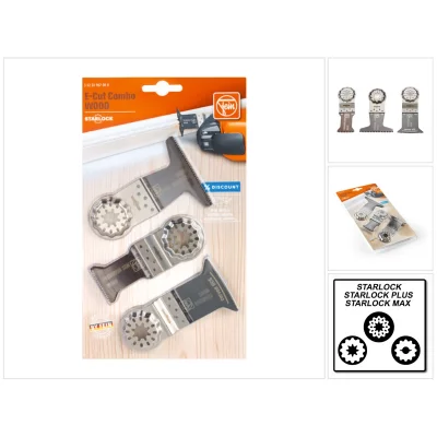 FEIN  Pack combo Lame de scie bois E-Cut Starlock  - 35222967080