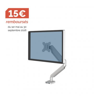FELLOWES  Bras support &eacute;cran simple articul&eacute; Platinum Series - Gris