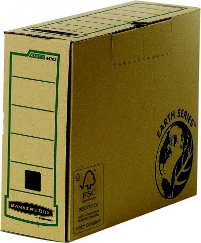 EARTHSERIE Fellowes fellowes bo&icirc;te archives r-kive earth, (l)100 mm, marron noir