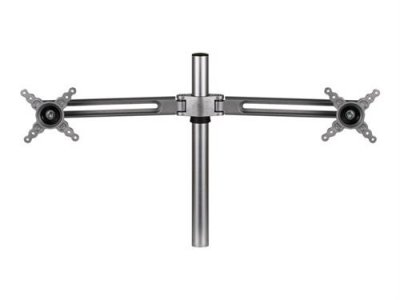 Fellowes fellowes double bras de moniteur tft/lcd lotus, argent noir