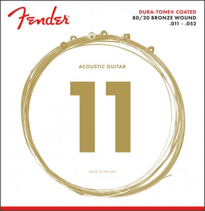 FENDER  073-0880-003 Cordes de guitare acoustique Dura-Tone 880CL
