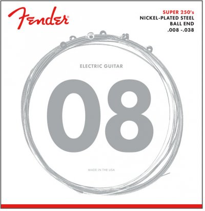 FENDER  250xs Extra Super Light Cordes Guitare &Eacute;lectrique 8-38