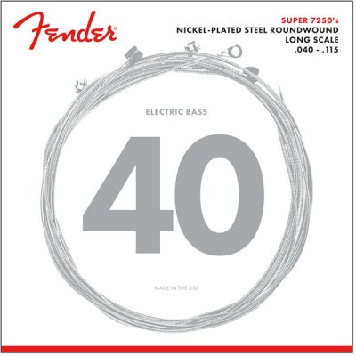 FENDER  7250-5l Light 40-115 Jeu 5 Cordes Pour Basse &Eacute;lectrique