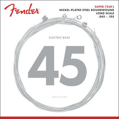 GENERIQUE Fender 7250m Medium 45-105 Jeu 4 Cordes Pour Basse &Eacute;lectrique