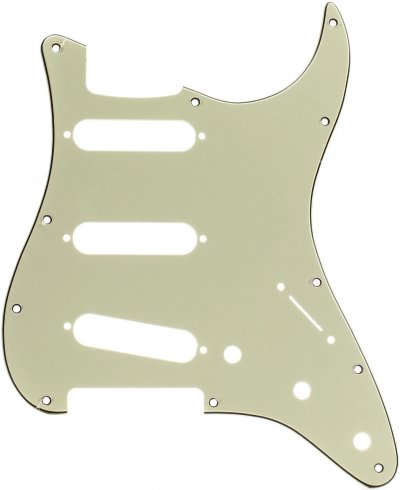 FENDER  American Standard Strat 11 Hole Pickguard 3-Plis Mint Green