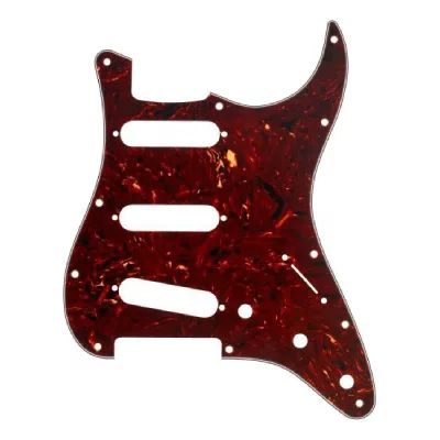 FENDER  American Standard Strat 11 Hole Pickguard 4-Plis Tortoise Shell