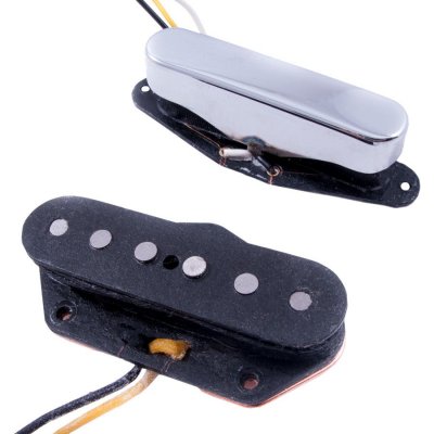 FENDER  Custom Shop - Twisted Telecaster Set de Micros - Noire/Nickel