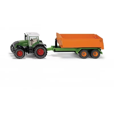 SIKU Fendt avec benne sur cr&eacute;maill&egrave;re d&eacute;posable