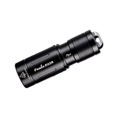 FENIX  - e.02.r - torche porte-cles  led noire 48mm 200 lumens
