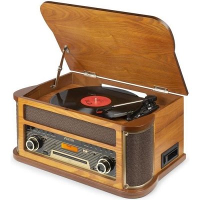 FENTON  Memphis Platine vinyle Bluetooth DAB/FM - Bois clair