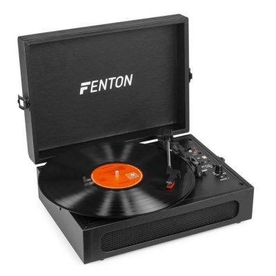 FENTON  RP118B Platine Vinyle Bluetooth avec Haut-parleurs Int&eacute;gr&eacute;s