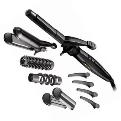 REMINGTON Fer &agrave; coiffer 5 en 1  S8670 Multistyler Noir 