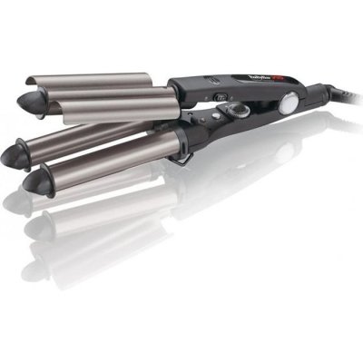 BABYLISS PRO fer &agrave; onduler titanium tourmaline 3 branches babyliss 