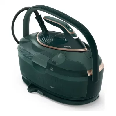 PHILIPS Fer &agrave; repasser &agrave; vapeur  PSG8200/70 S&eacute;rie 8000 - Vert Fonc&eacute;/Or Rose, 1,4 L, 9 bar