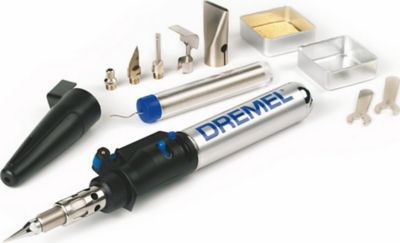 DREMEL Fer &agrave; souder &agrave; gaz  2000 Versatip + 6 accessoires et fil d&acute;&eacute;tain