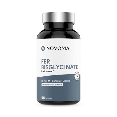 NOVOMA Fer Bisglycinate (90 Caps) Min&eacute;rauxNutrivita