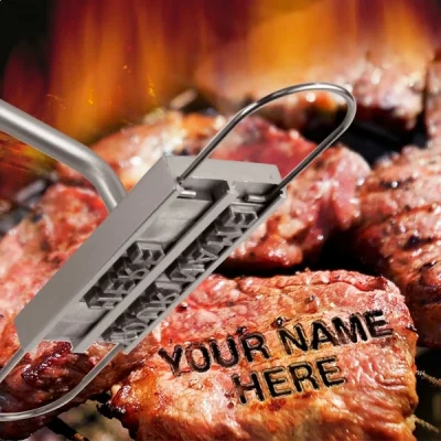 TOTALCADEAU Fer pour marquer vos grillades au barbecue deco maison ustensile cuisine 