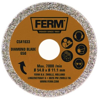 FERM  - CSA1033 Lame de scie G50 - pour scie circulaire de pr&eacute;cision