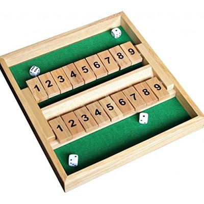 LOISIR NOUVEAUX Fermer la boite ou Shut the box - 1 &agrave; 9 - 2 joueurs