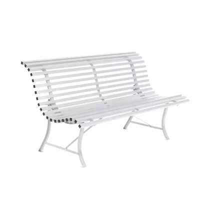 FERMOB  Banc LOUISIANE - 01 blanc coton - 150 x 80 x 72 cm