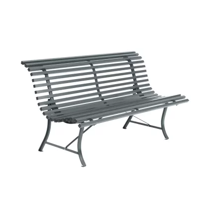 FERMOB  Banc LOUISIANE - 26 gris orage - 150 x 80 x 72 cm