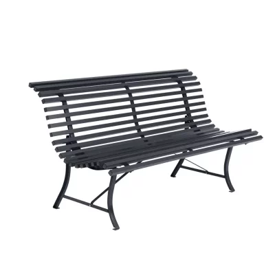 FERMOB  Banc LOUISIANE - 47 anthracite mat - 150 x 80 x 72 cm