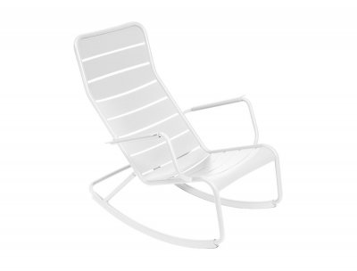 FERMOB  Chaise &agrave; bascule LUXEMBOURG - 01 blanc coton