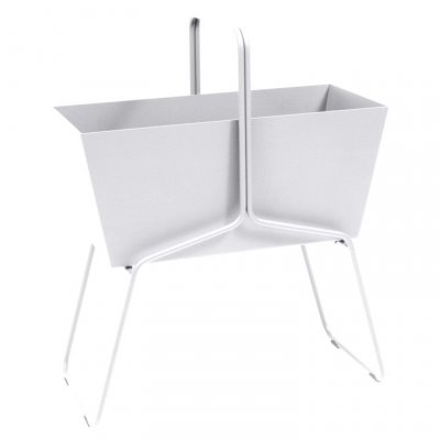 FERMOB  Jardini&egrave;re BASKET - 01 blanc coton - 85 x 70 x 34 cm