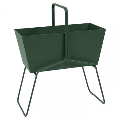 FERMOB  Jardini&egrave;re BASKET - 02 vert c&egrave;dre - 85 x 70 x 34 cm