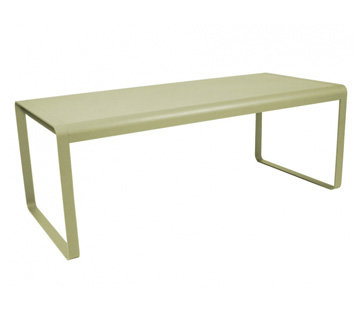 FERMOB  Table BELLEVIE - 65 vert tilleul - 196 x 92 cm