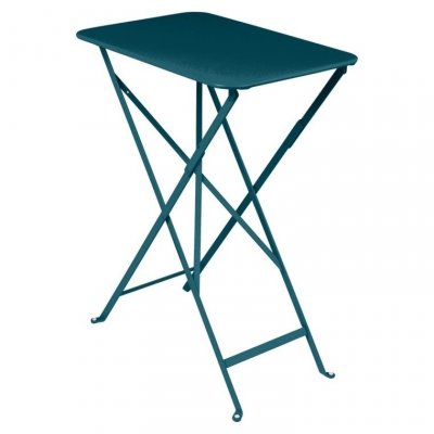 FERMOB  Table BISTRO rectangulaire - 21 bleu acapulco - 37 x 57 cm