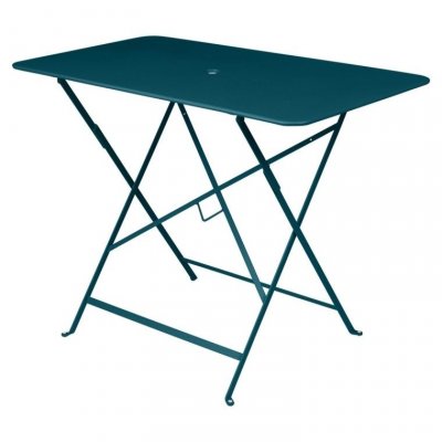 FERMOB  Table BISTRO rectangulaire - 21 bleu acapulco - 97 x 57 cm