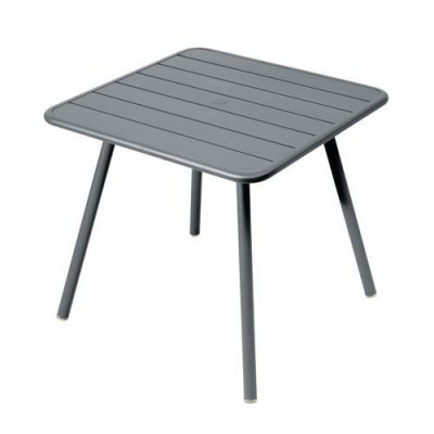 FERMOB  Table LUXEMBOURG - 26 gris orage - 80 x 80 cm