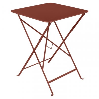 FERMOB  Table pliante BISTRO carr&eacute;e - 20 ocre rouge - 57 x 57 cm
