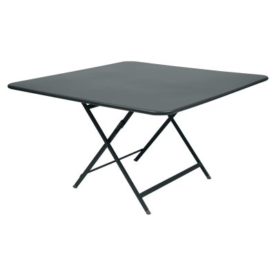 FERMOB  Table pliante CARACT&Egrave;RE - 26 gris orage - carr&eacute;, 128 x 128 cm