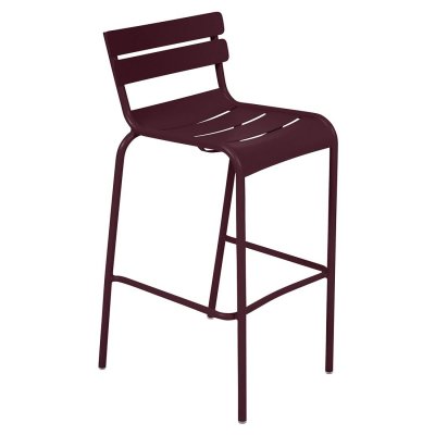 Fermob Tabouret de bar LUXEMBOURG avec dossier - B9 cerise noire