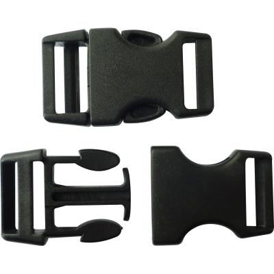 CREACORD Fermoir &agrave; clip plastique noir - 15 mm - 10 pcs - Graine Cr&eacute;ative - couleur variant