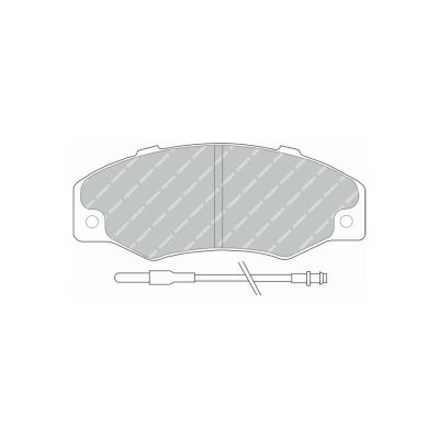 FERODO  Jeu de plaquettes de frein avant FDB534 RENAULT R21