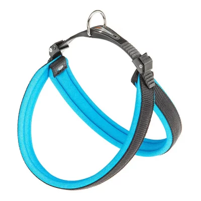 FERPLAST  Agila Fluo 4 Harnais pour Chien Bleu 44 cm x 52 cm x 20 mm