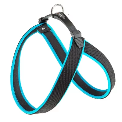 FERPLAST  Agila Fluo 5 Harnais pour Chien Bleu 50 cm x 58 cm x 20 mm