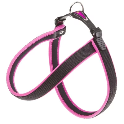 FERPLAST  Agila Fluo 8 Harnais Chien A=b 69 X 77 cm 30 mm Fuchsia