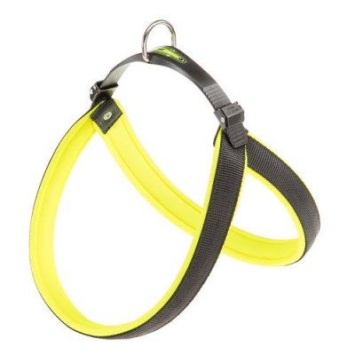 FERPLAST  Agila Fluo 8 Harnais Chien A=b 69 X 77 cm 30 mm Jaune
